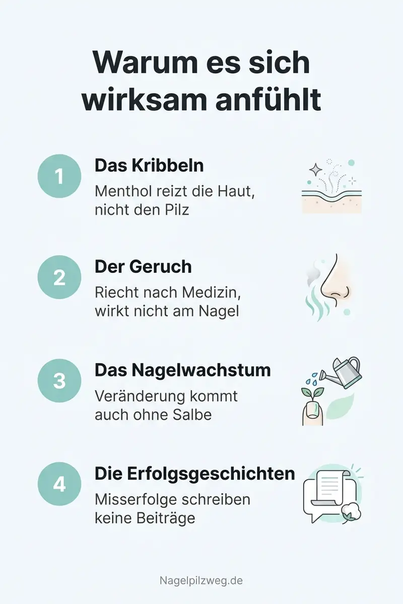 Infografik: Warum sich das Menthol-Kribbeln nach Wirkung anfühlt